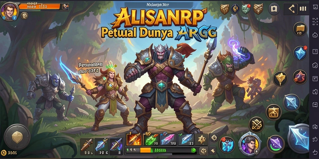 Tampilan seru gameplay ARPG di ALISANRP yang penuh aksi.