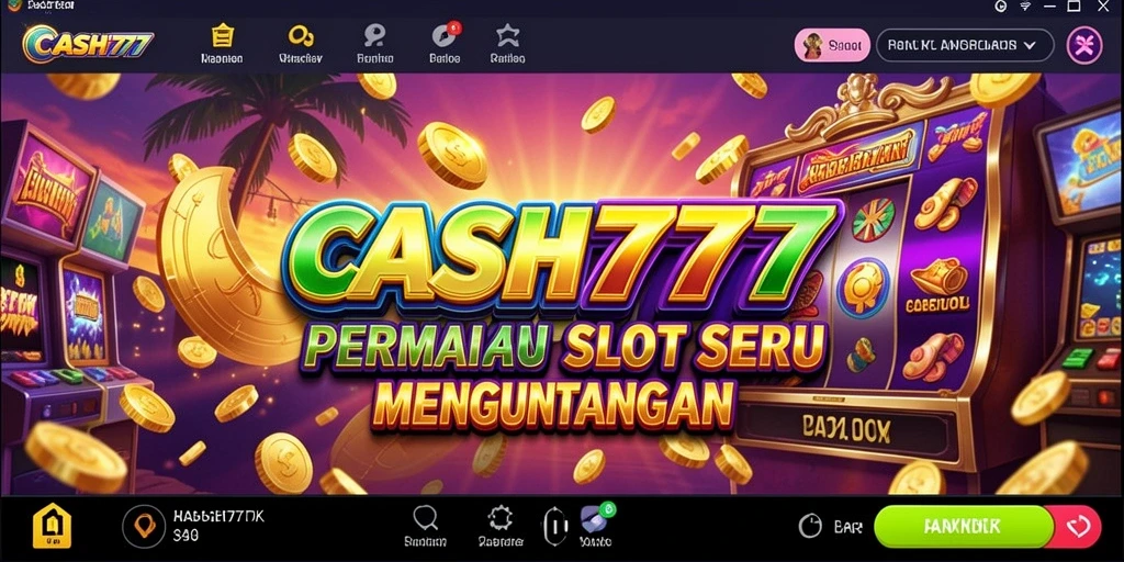 Screenshot CASH777 menampilkan gameplay slot yang menarik dan interaktif.