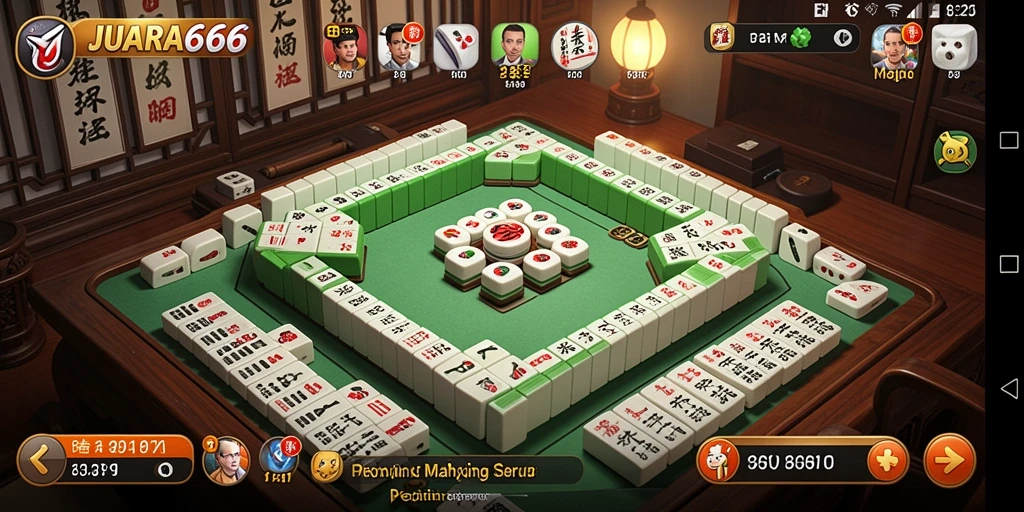 Screenshot JUARA666 menampilkan pengalaman gameplay Mahjong yang menarik.