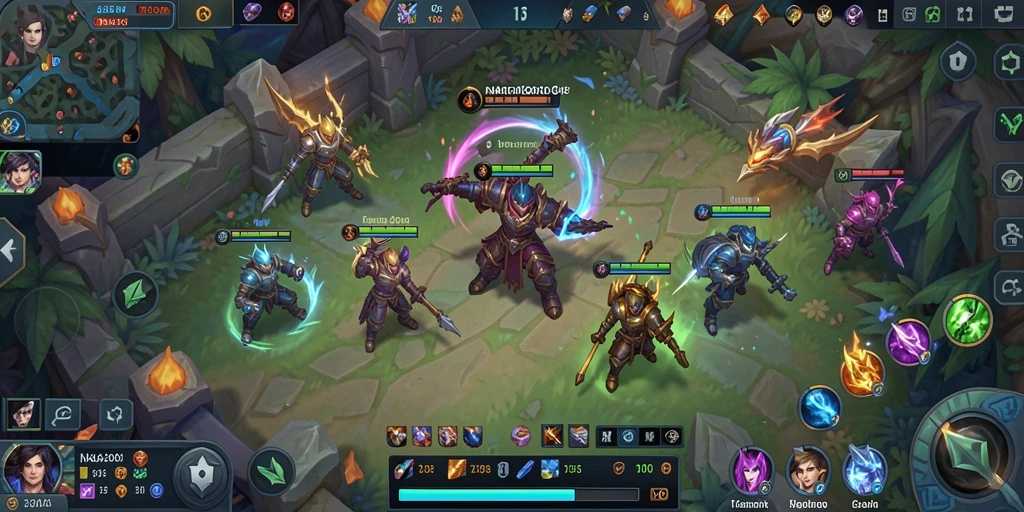Tangkapan layar gameplay <strong>NAGA2000</strong> menampilkan pertempuran epik antar tim.