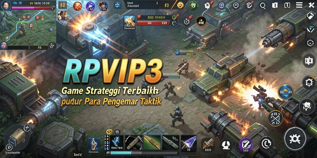Tampilan gameplay RPVIP3 dengan strategi mendetail yang menarik.